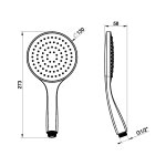 Gessi Słuchawka prysznicowa Finox Brushed Nickel 14370.149