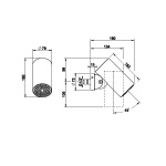 Gessi Spotwater 316 Głowica prysznicowa FLESSA Black Metal Brushed PVD 57203707