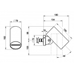 Gessi Spotwater 316 Głowica prysznicowa CESELLO Black Metal Brushed PVD 57237.707