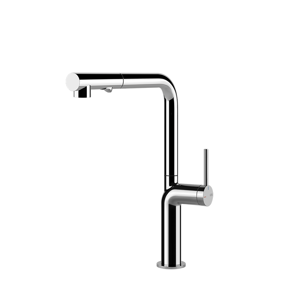 Gessi Stelo Bateria kuchenna z obrotową i wyciąganą wylewką Chrom 60311.031