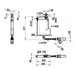 Gessi System odprowadzania skroplin na brzeg wanny chrom 59171.031