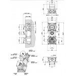 Gessi Tondo Bateria natryskowa podtynkowa Chrom 43111.031 / 43111031