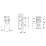 Gessi Tondo Bateria Wannowo-natryskowa termostatyczna podtynkowa Chrom 43234.031 / 43234031