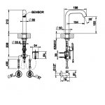 Gessi TRAME Bateria umywalkowa elektroniczna jednootworowa steel brushed 54381.239