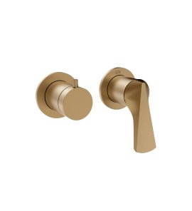 Gessi Ventaglio Bateria prysznicowa podtynkowa 2-drożna - element zewnętrzny Warm Bronze Brushed PVD 72038.726