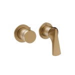 Gessi Ventaglio Bateria prysznicowa podtynkowa 2-drożna - element zewnętrzny Warm Bronze Brushed PVD 72038.726