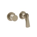 Gessi Ventaglio Bateria prysznicowa podtynkowa 2-drożna - element zewnętrzny Finox Brushed Nickel 72038.149