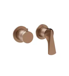 Gessi Ventaglio Bateria prysznicowa podtynkowa 2-drożna - element zewnętrzny Copper Brushed PVD 72038.708