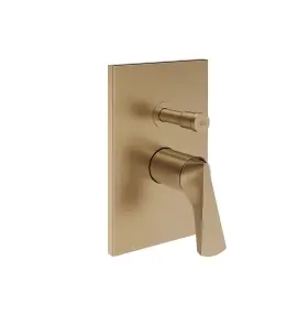 Gessi Ventaglio Bateria prysznicowa podtynkowa 2-drożna - element zewnętrzny Warm Bronze Brushed PVD 72079.726