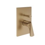 Gessi Ventaglio Bateria prysznicowa podtynkowa 2-drożna - element zewnętrzny Warm Bronze Brushed PVD 72079.726