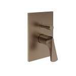 Gessi Ventaglio Bateria prysznicowa podtynkowa 2-drożna - element zewnętrzny Coffee Bronze Brushed PVD 72079.761