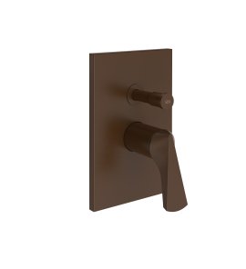 Gessi Ventaglio Bateria prysznicowa podtynkowa 2-drożna - element zewnętrzny Dark Bronze 72079.845