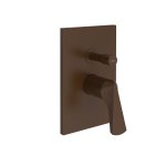 Gessi Ventaglio Bateria prysznicowa podtynkowa 2-drożna - element zewnętrzny Dark Bronze 72079.845