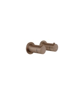 Gessi Ventaglio Bateria prysznicowa termostatyczna podtynkowa 2-drożna - element zewnętrzny Copper Brushed PVD 63333.708