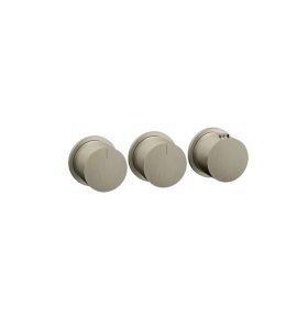 Gessi Ventaglio Bateria prysznicowa termostatyczna podtynkowa 2-drożna - element zewnętrzny Finox Brushed Nickel 63434.149
