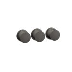 Gessi Ventaglio Bateria prysznicowa termostatyczna podtynkowa 2-drożna - element zewnętrzny Black Metal Brushed PVD 63434.707