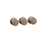 Gessi Ventaglio Bateria prysznicowa termostatyczna podtynkowa 2-drożna - element zewnętrzny Copper Brushed PVD 63434.708