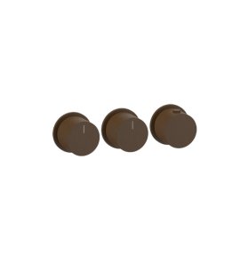 Gessi Ventaglio Bateria prysznicowa termostatyczna podtynkowa 2-drożna - element zewnętrzny Dark Bronze 63434.845