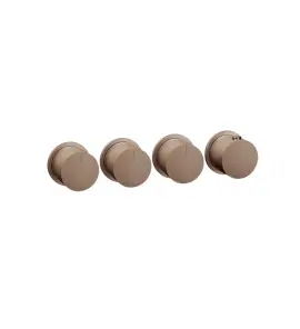 Gessi Ventaglio Bateria prysznicowa termostatyczna podtynkowa 3-drożna - element zewnętrzny Copper Brushed PVD 63436.708