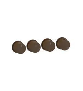 Gessi Ventaglio Bateria prysznicowa termostatyczna podtynkowa 3-drożna - element zewnętrzny Dark Bronze 63436.845