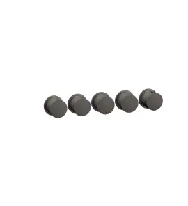 Gessi Ventaglio Bateria prysznicowa termostatyczna podtynkowa 4-drożna - element zewnętrzny Black Metal Brushed PVD 63438.707