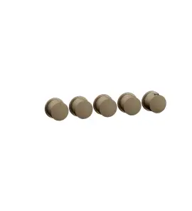 Gessi Ventaglio Bateria prysznicowa termostatyczna podtynkowa 4-drożna - element zewnętrzny Coffee Bronze Brushed PVD 63438.761