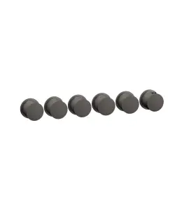 Gessi Ventaglio Bateria prysznicowa termostatyczna podtynkowa 5-drożna - element zewnętrzny Black Metal Brushed PVD 63440.707