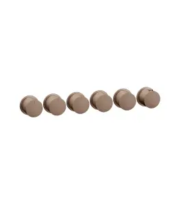 Gessi Ventaglio Bateria prysznicowa termostatyczna podtynkowa 5-drożna - element zewnętrzny Copper Brushed PVD 63440.708