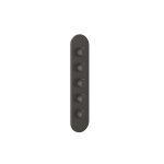 Gessi Ventaglio Bateria prysznicowa termostatyczna podtynkowa 4-drożna - element zewnętrzny Black Metal Brushed PVD 43068.707
