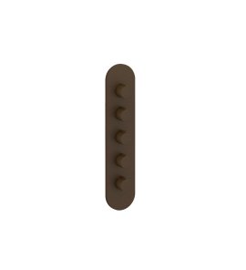 Gessi Ventaglio Bateria prysznicowa termostatyczna podtynkowa 4-drożna - element zewnętrzny Dark Bronze 43068.845