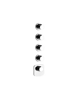 Gessi Ventaglio Bateria prysznicowa termostatyczna podtynkowa 4-drożna - element zewnętrzny Chrom 43238.031