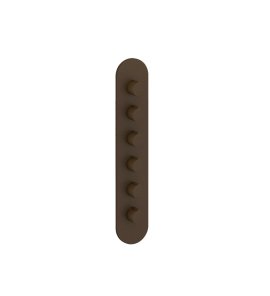 Gessi Ventaglio Bateria prysznicowa termostatyczna podtynkowa 5-drożna - element zewnętrzny Dark Bronze 43070.845