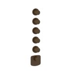 Gessi Ventaglio Bateria prysznicowa termostatyczna podtynkowa 5-drożna - element zewnętrzny Dark Bronze 43240.845