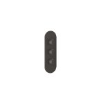 Gessi Ventaglio Bateria prysznicowa termostatyczna podtynkowa 5-drożna - element zewnętrzny Black Metal Brushed PVD 43072.707