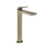 Gessi Ventaglio Bateria umywalkowa wysoka z korkiem klik-klak Finox Brushed Nickel 72053.149