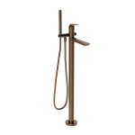 Gessi Ventaglio Bateria wannowa wolnostojąca z zestawem prysznicowym Coffee Bronze Brushed PVD 72028.761