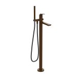 Gessi Ventaglio Bateria wannowa wolnostojąca z zestawem prysznicowym Dark Bronze 72028.845