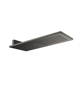 Gessi Ventaglio Deszczownica prysznicowa ścienna Black Metal Brushed PVD 33095.707