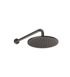 Gessi Ventaglio Deszczownica Ø 250 mm na ramieniu ściennym Black Metal Brushed PVD 66148.707