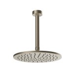 Gessi Ventaglio Deszczownica Ø 250 mm z ramieniem sufitowym (długość na zamówienie) Finox Brushed Nickel 63350.149