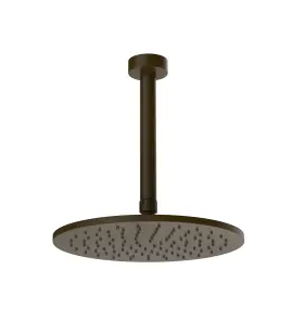 Gessi Ventaglio Deszczownica Ø 250 mm z ramieniem sufitowym (długość na zamówienie) Dark Bronze 63350.845
