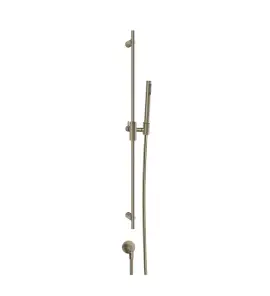 Gessi Ventaglio Drążek prysznicowy ze słuchawką, wężem 150 cm oraz przyłączem kątowym Finox Brushed Nickel 70042.149