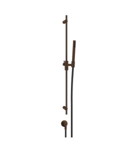 Gessi Ventaglio Drążek prysznicowy ze słuchawką, wężem 150 cm oraz przyłączem kątowym Dark Bronze 70042.845