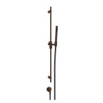 Gessi Ventaglio Drążek prysznicowy ze słuchawką, wężem 150 cm oraz przyłączem kątowym Dark Bronze 70042.845