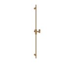 Gessi Ventaglio Drążek prysznicowy z regulowanym uchwytem Warm Bronze Brushed PVD 70044.726