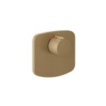 Gessi Ventaglio Mieszacz prysznicowy termostatyczny podtynkowy - element zewnętrzny Warm Bronze Brushed PVD 43256.726