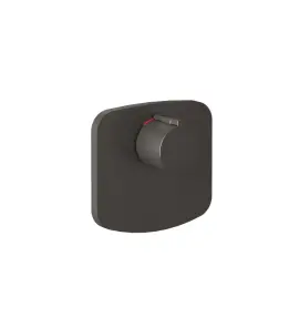 Gessi Ventaglio Mieszacz prysznicowy termostatyczny podtynkowy - element zewnętrzny Black Metal Brushed PVD 43256.707