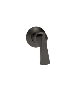 Gessi Ventaglio Mieszacz ścienny z jednym wyjściem - element zewnętrzny Black Metal Brushed PVD 72109.707