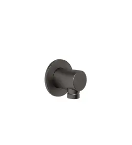 Gessi Ventaglio Przyłącze wody Black Metal Brushed PVD 63469.707