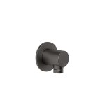 Gessi Ventaglio Przyłącze wody Black Metal Brushed PVD 63469.707